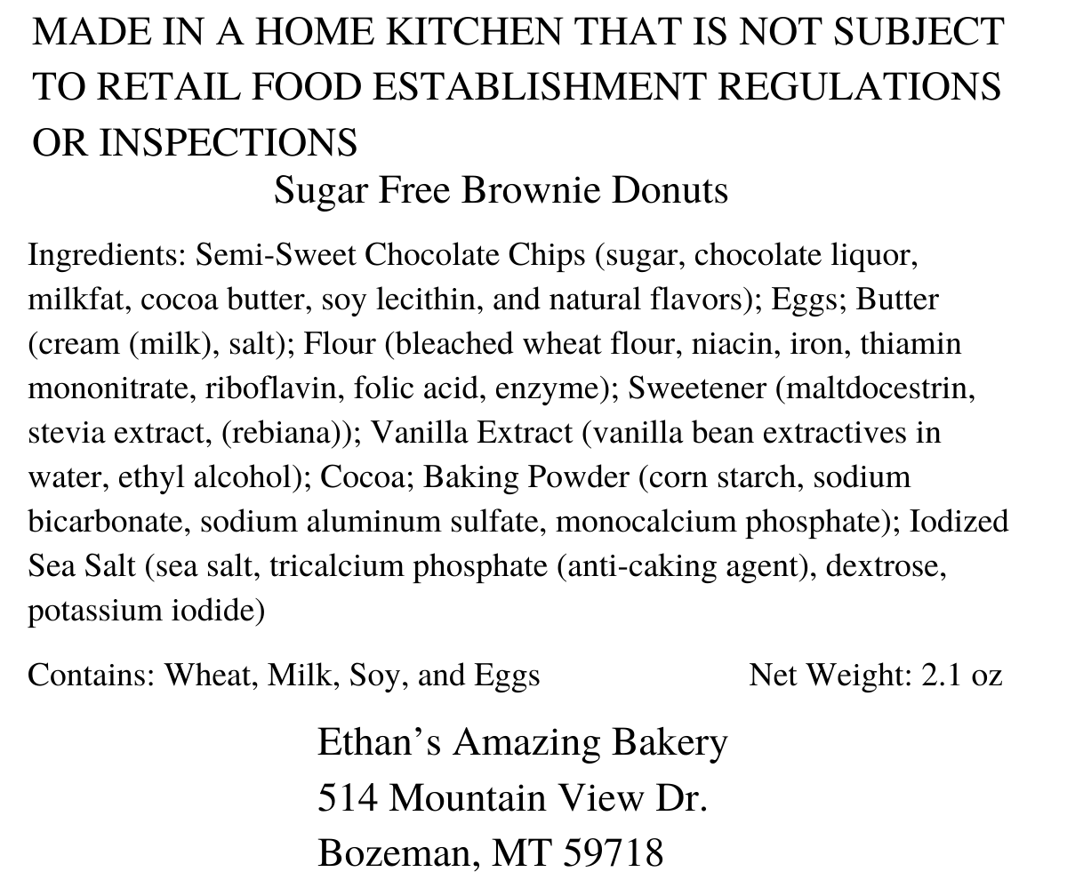 Sugar Free Brownie Donuts